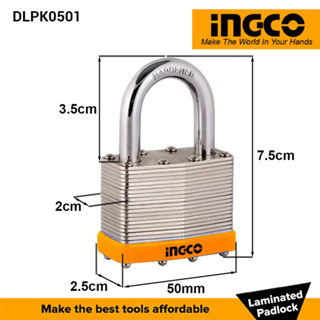 Ingco Laminated Padlock Mm Mm Keyed Pad Lock Security Lock Solid