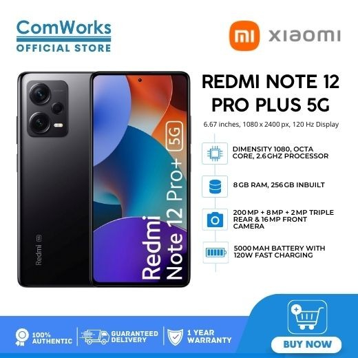 ComWorks Official Store Xiaomi Redmi Note 12 Pro Plus 5G 8GB