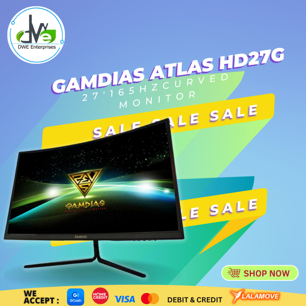 Gamdias Monitor Atlas Hd G Hz Shopee Philippines