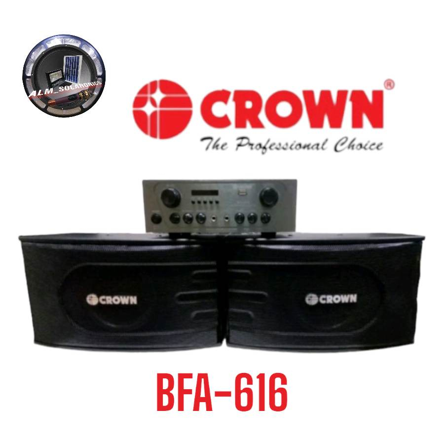 Crown Bfa Karaoke Amplifier With Baffles Shopee Philippines