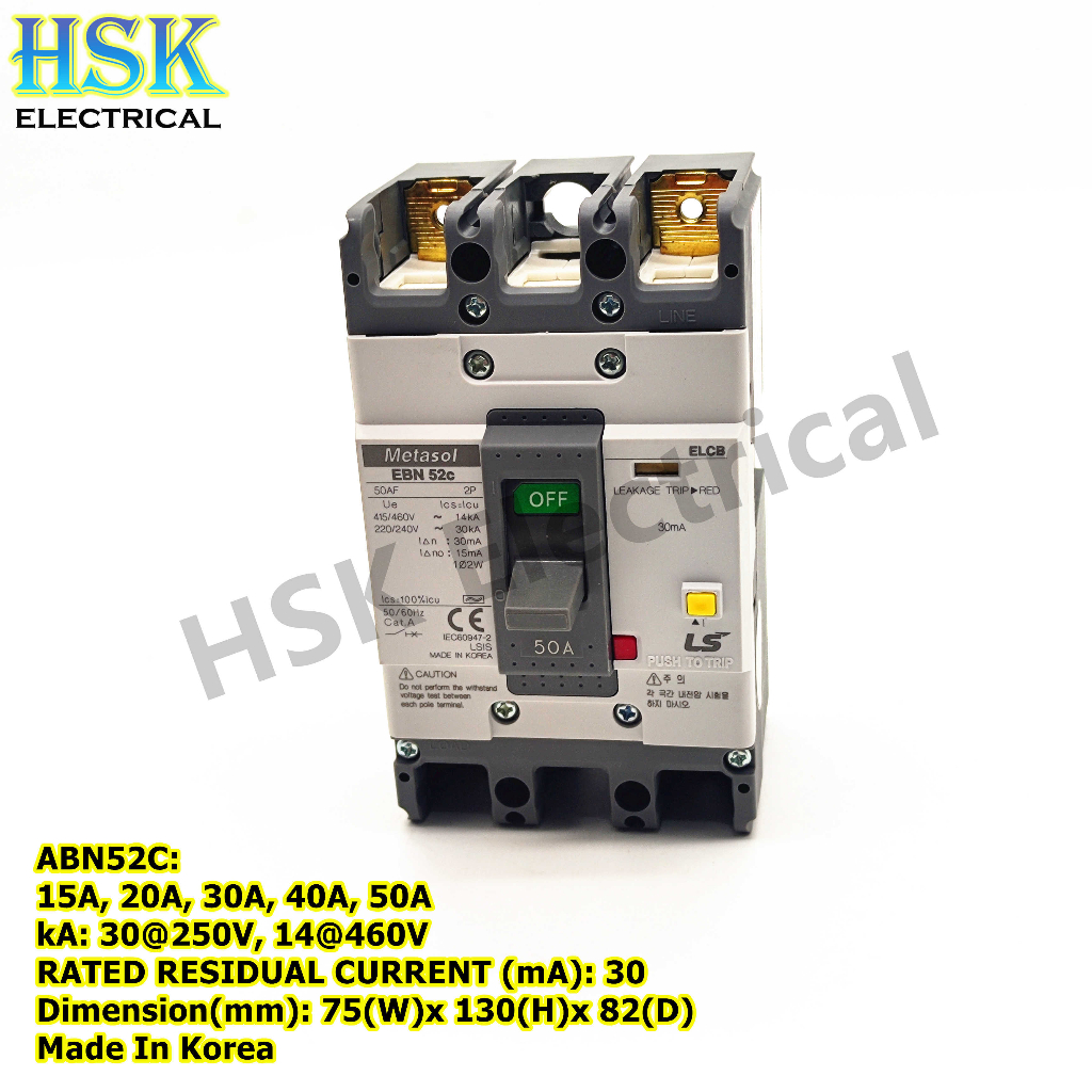 To A Pole Ls Electric Elcb Earth Leakage Circuit Breaker Single