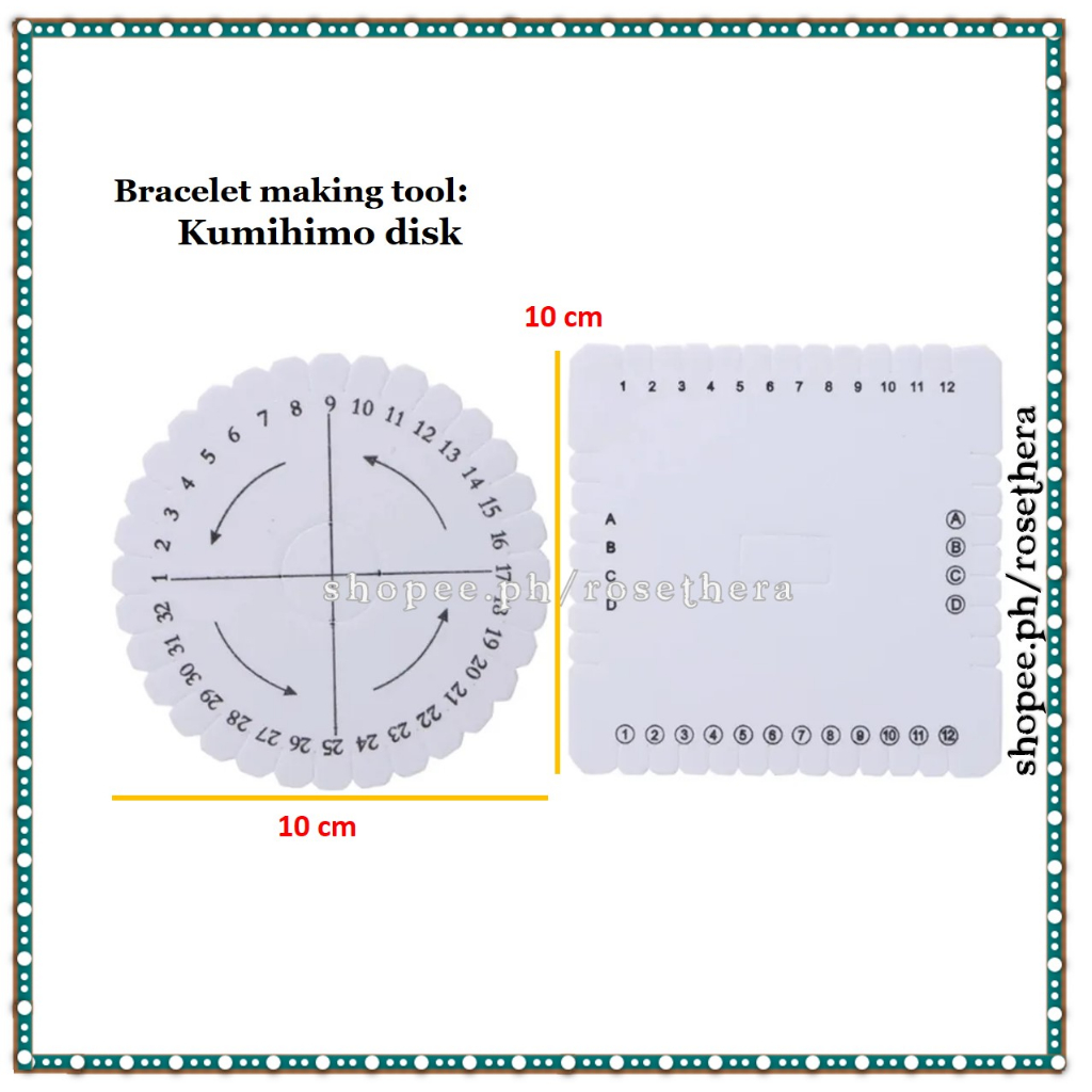 Kumihimo Disk For Weaving Braiding Beading Bracelets Jewelry Making