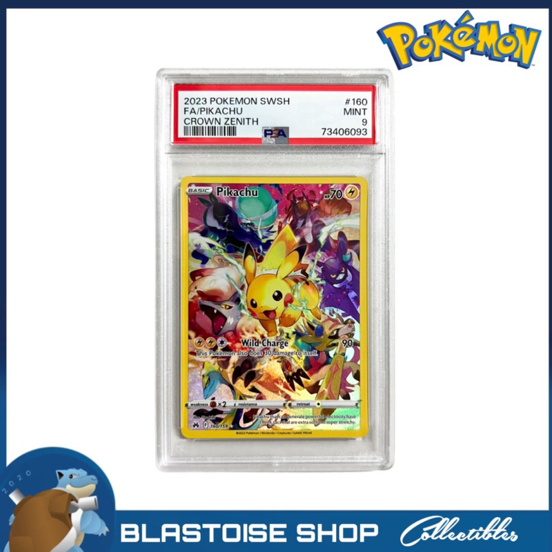 Psa Pokemon Crown Zenith Pikachu Full Art Secret Rare Mint