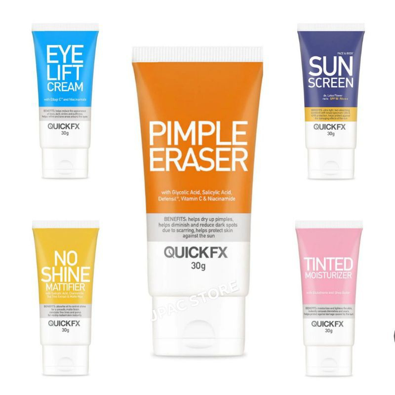 Quickfx Pimple Eraser Moisturizer Cc Cream Sun Screen Eyelift Cream