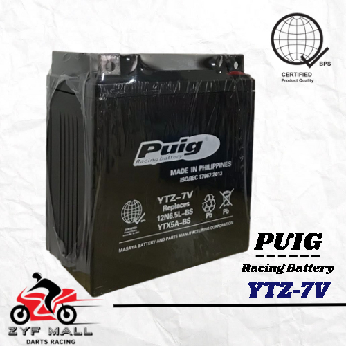 Motorcycle SUDA LETTO Battery YTZ 7V BS Aerox Nmax Yamaha Trinity