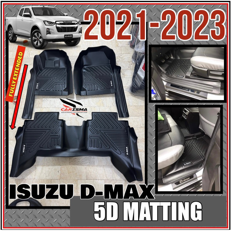 ISUZU DMAX 2021 2023 5D DEEP DISH MATTING Fully Extended Shopee