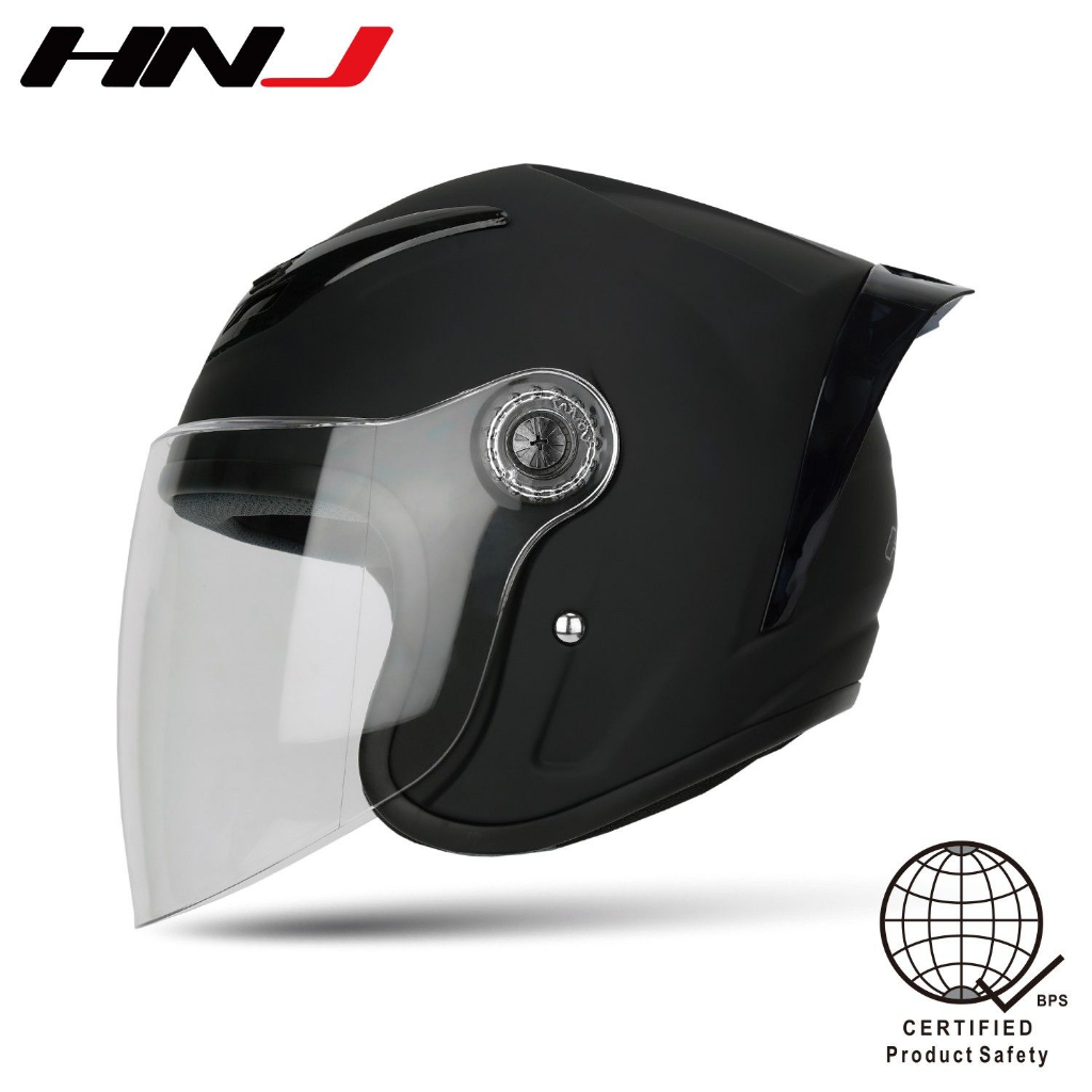 Hnj Pro Helmet Half Face For Motorcycle Single Visor Shopee