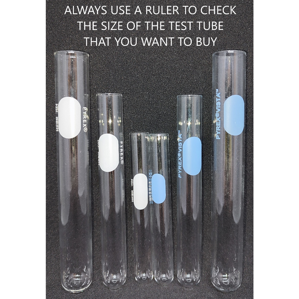 Original PYREX Test Tube Small Sizes 0 5 11mL Sold Per Piece