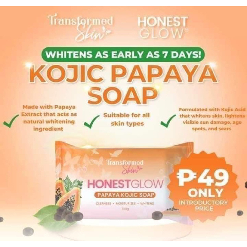 Honest Glow Kojic Soap G Shopee Philippines