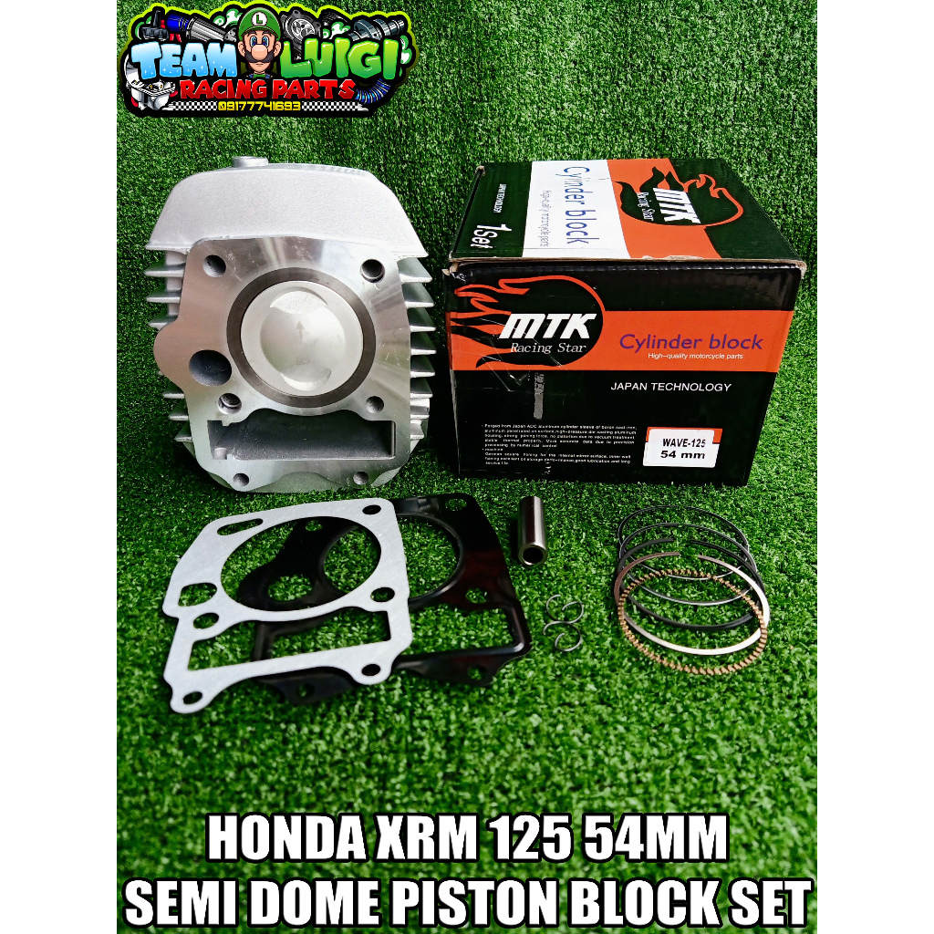 MTK CYLINDER BLOCK SET FOR HONDA XRM 125 54MM SEMI DOME PISTON Shopee