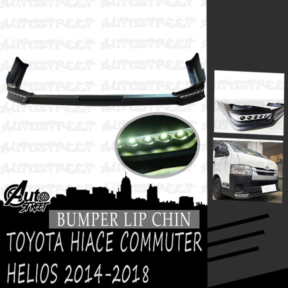 Toyota Hiace Commuter Helios 2014 2018 Bumper Lip Chin Black Shopee