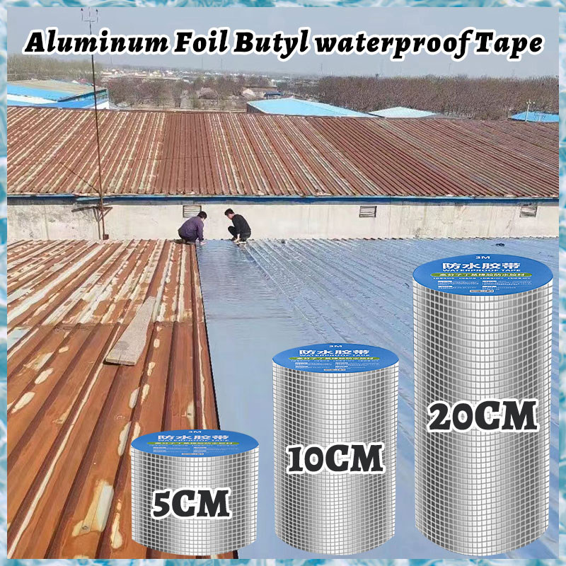 Aluminum Foil Butyl Waterproof Tape For Roof Leak Roof Sealant Wall Cod