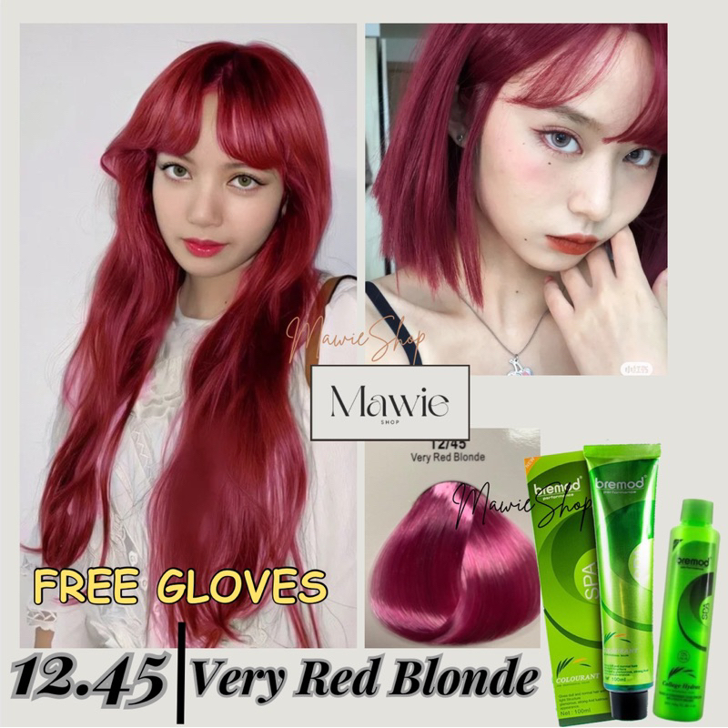 Bremod Very Red Blonde Hair Color Set With Oxidizer Cream Ml