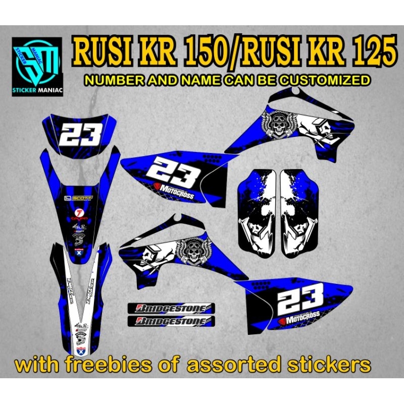 Rusi KR 150 Rusi KR 125 Full Body Decals Laminated Shopee Philippines