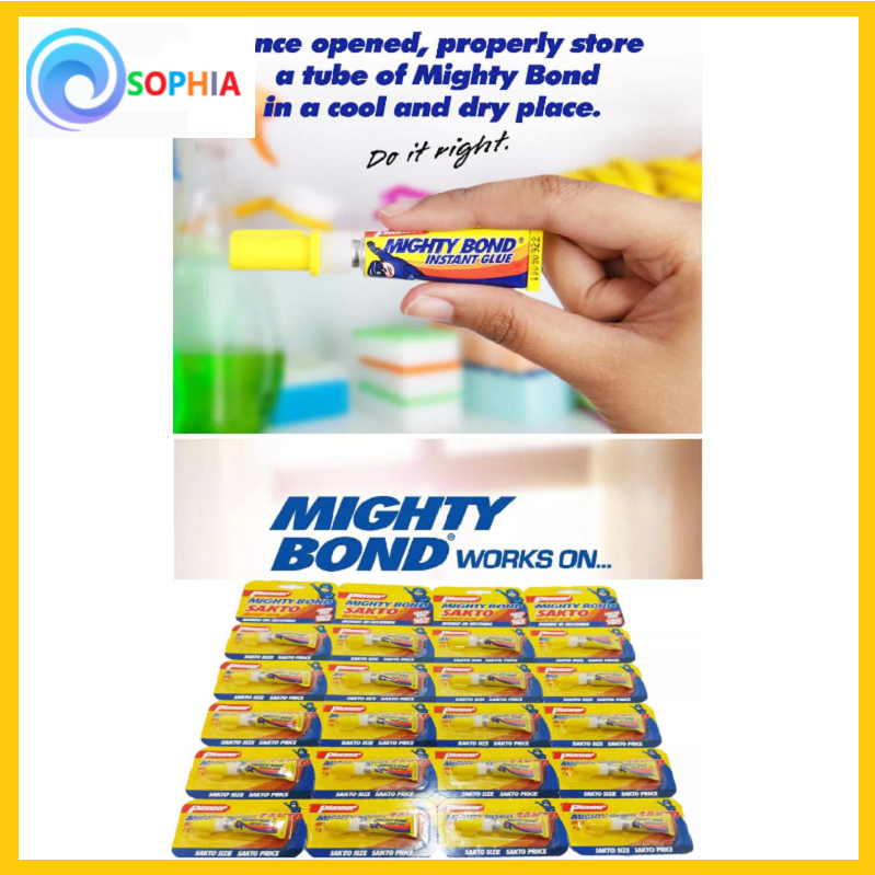 Mighty Bond Sakto Size Sakto Price Pack G Super Glue Instant Glue Pad