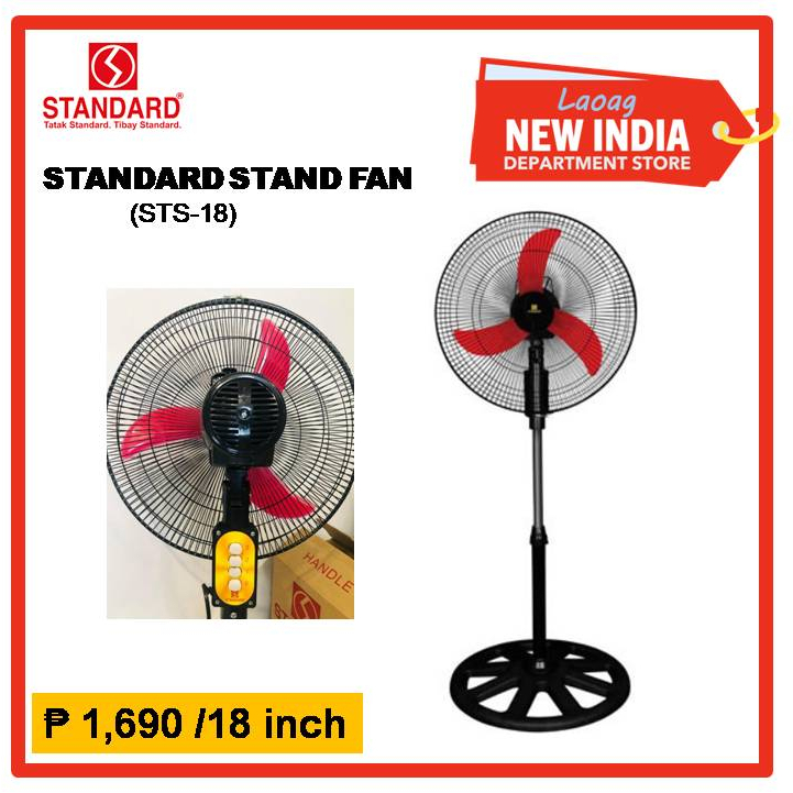 STANDARD STAND FAN 18 PLASTIC BANANA BLADE STS 18 Shopee Philippines