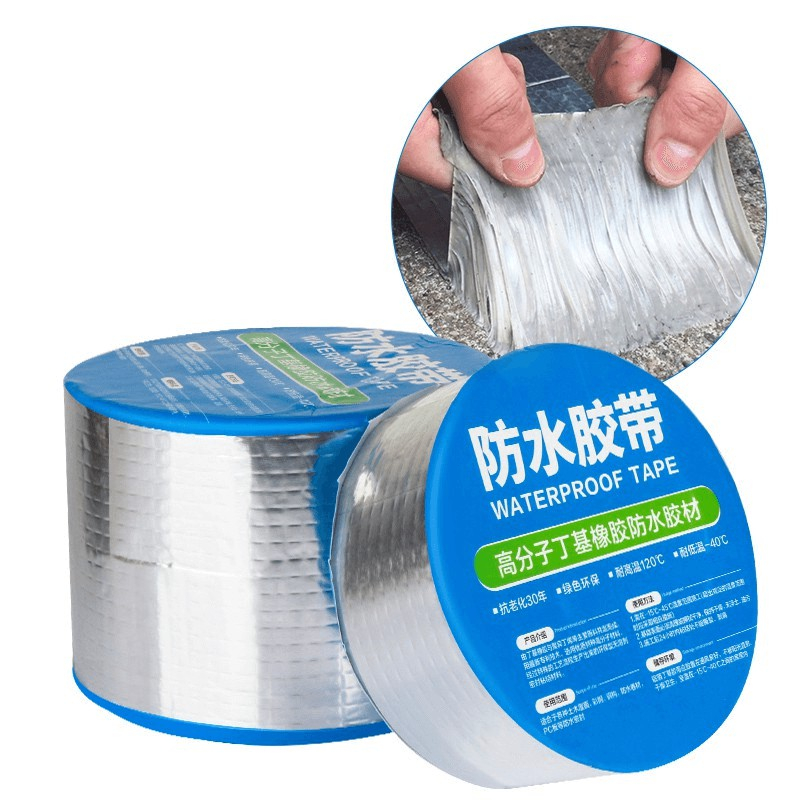 Aluminum Foil Butyl Waterproof Tape For Roof Leak Roof Sealant Wall