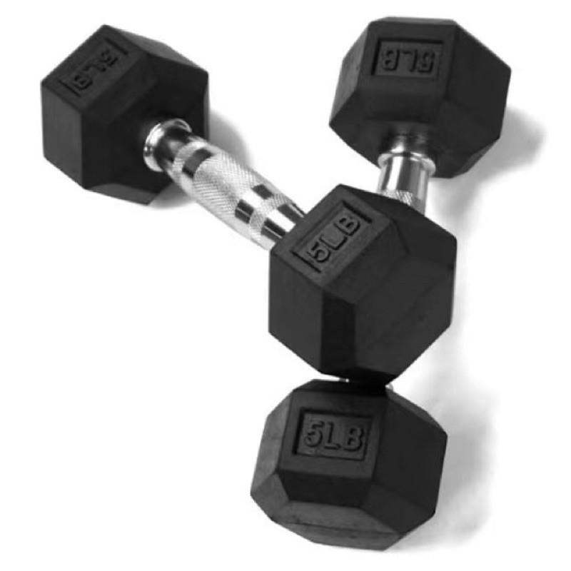 Fast Deliveryrubber Hex Dumbbell Premium Hexagon Dumbbell Lbs Lbs