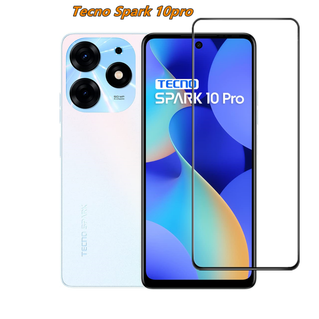 For Tecno Spark Pro Spark Go Pova Spark Full Tempered Glass