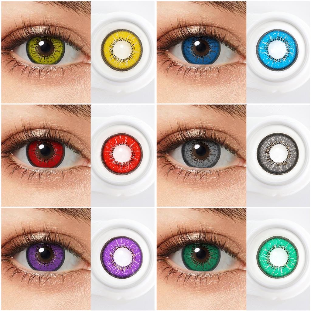 Magister Contact Lens Cosplay Halloween Yearly Use Flame Soft Contact