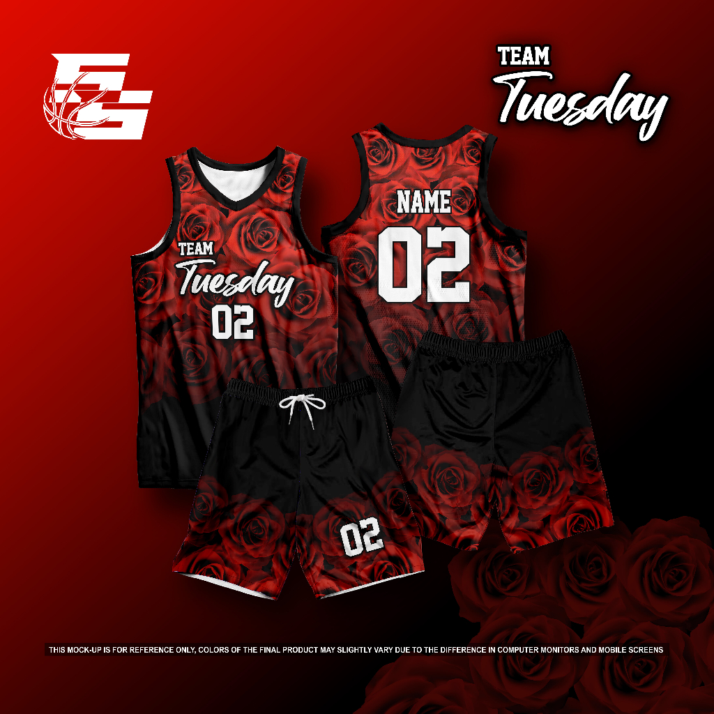 TUESDAY CUSTOMIZED TEAM NAME NUMBER AND NAME Full Sublimation