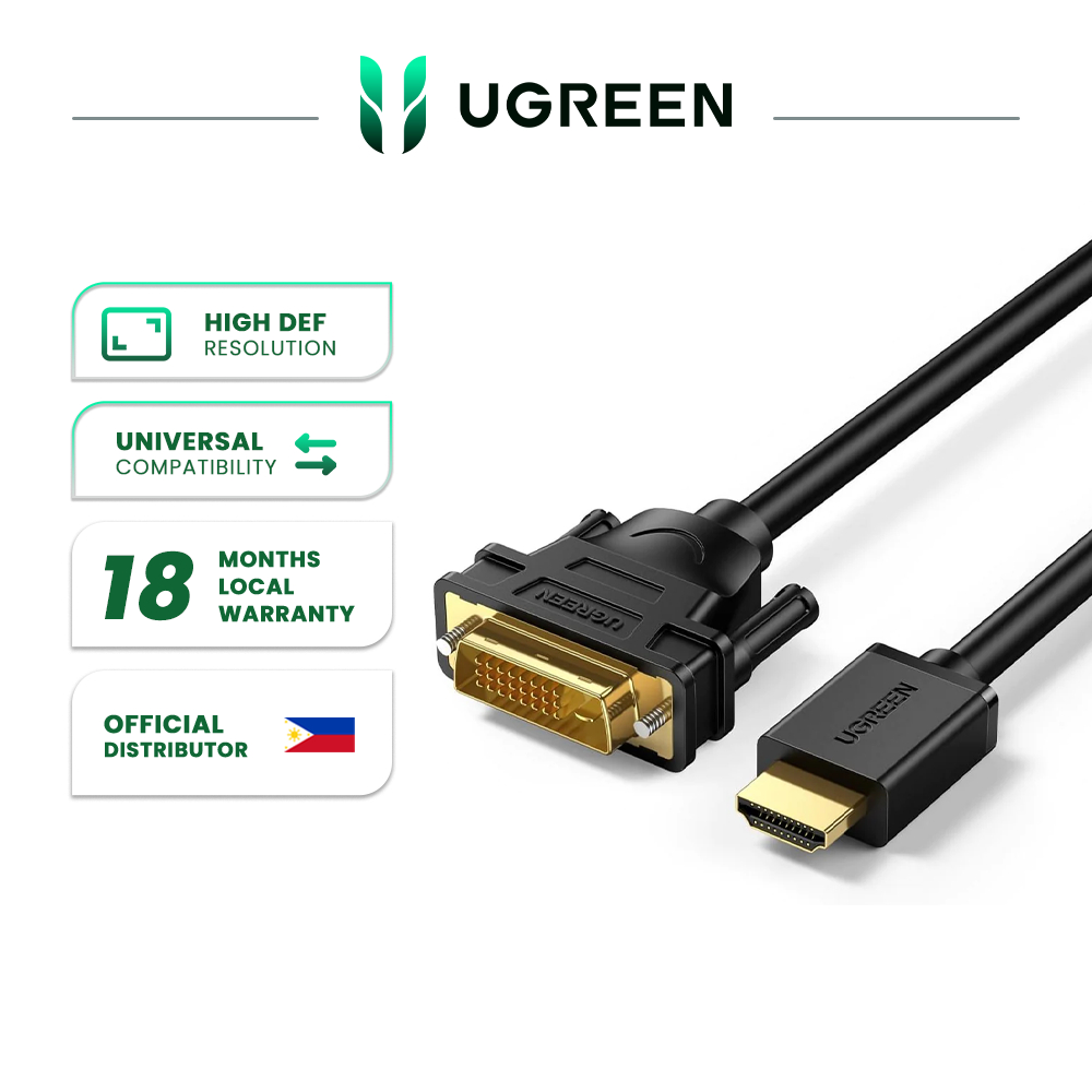 Ugreen Bi Directional Hdmi Male To Dvi Male Cable P Ph Shopee