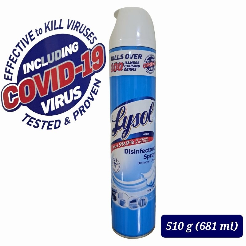 Lysol Disinfectant Spray Crisp Linen Scent 510 G Shopee Philippines