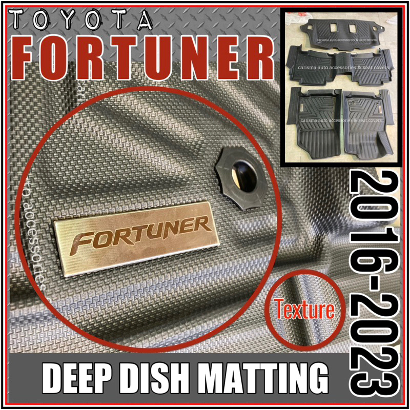 TOYOTA FORTUNER ORIGINAL VERSION 2 DEEP DISH MATTING 2016 2024