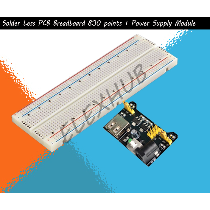 Solder Less Pcb Breadboard Points Power Supply Module Points