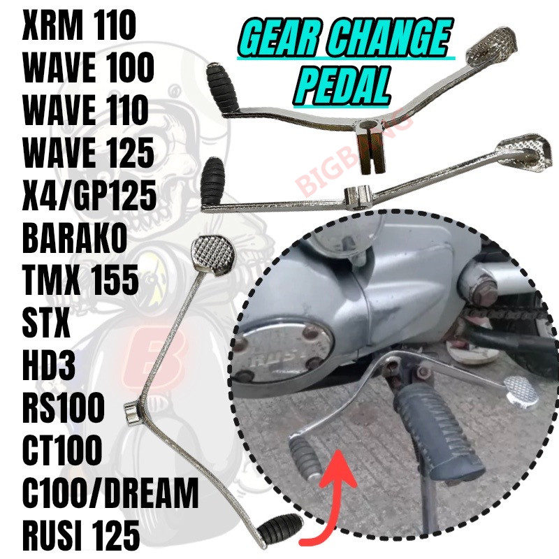 BIGBANG Motorcycle Change Gear Pedal XRM 110 WAVE 110 WAVE 125 TMX