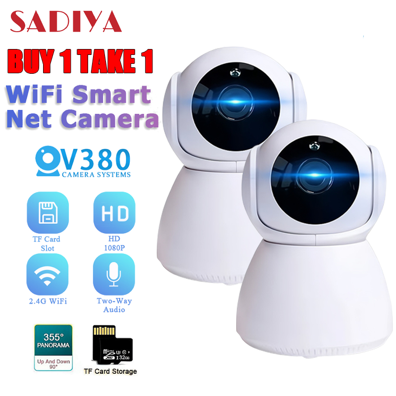 Sadiya HD V380 Cctv Camera Wifi Connect To Cellphone Home Security WiFi