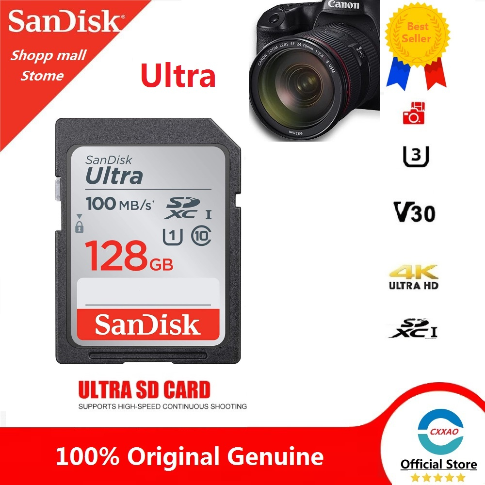 COD SanDisk Ultra SD Card 32GB 64GB 128GB 120Mb S Class 10 U1