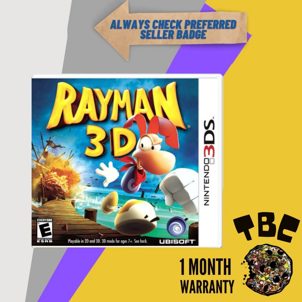 Rayman 3D Nintendo 3DS US Shopee Philippines