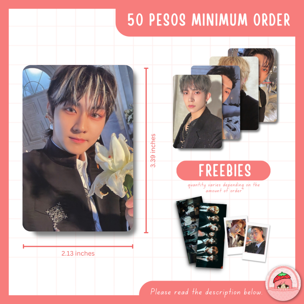 Enha Db Album Pc Photocard Unofficial Fanmade Print Lomo K Pop Shopee