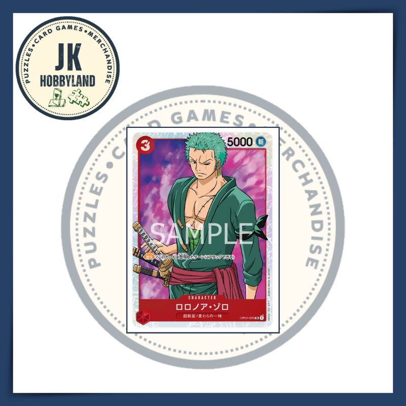 One Piece Card Game Jp Tcg Roronoa Zoro Sr Op Jk Shopee