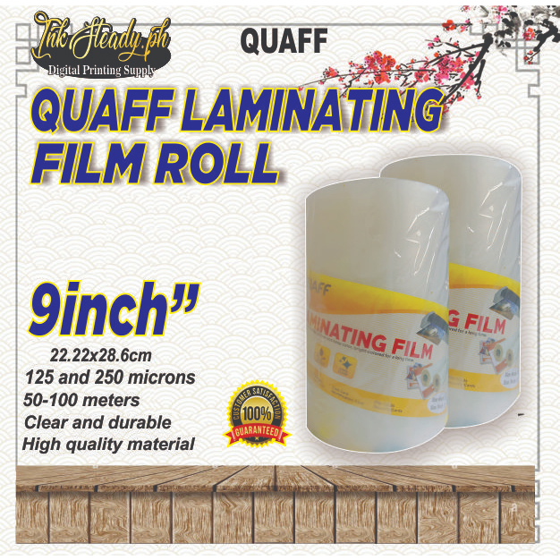 Quaff Laminating Film Roll 9 Inches 250 Micron 125 Micron Shopee