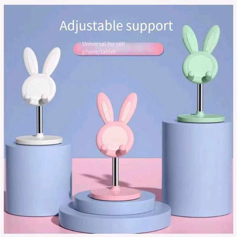 Cartoon Rabbit Ear Mobile Phone Holder Desktop Lazy Person Holder