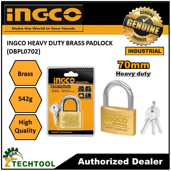 Ingco Heavy Duty Brass Padlock Mm Dbpl Shopee Philippines