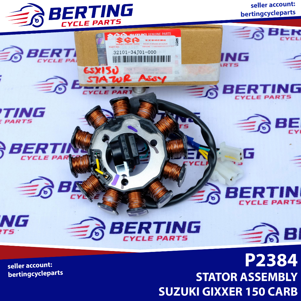 SGP STATOR ASSEMBLY Suzuki Gixxer 150 Carb And FI V1 Genuine 32101