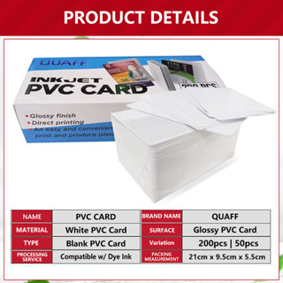 Quaff Printable Pvc Pre Cut Cards For Direct Printing Shopee Philippines