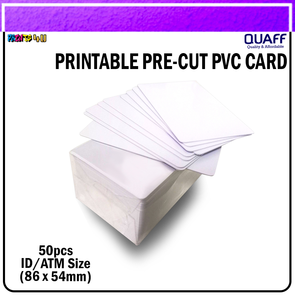 Printable Pvc Pre Cut Cards For Direct Id Printing Shopee Philippines