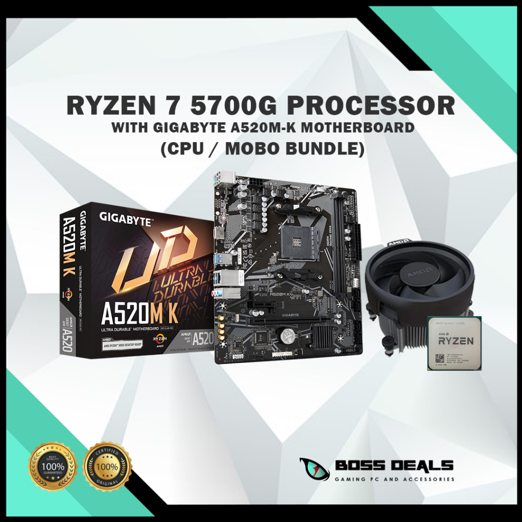 Ryzen G Processor With Gigabyte A M K V Motherboard Cpu