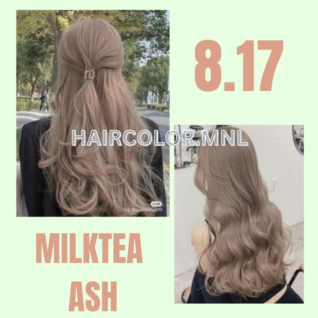 Premium Bremod Milktea Ash Hair Color Set With Oxidizer Ml