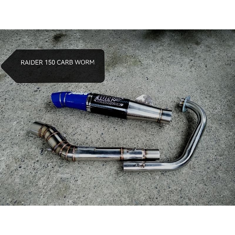 AUN DAENG OPEN PIPE SET GP CARBON FOR RAIDER 150 CARB AND RAIDER 150 FI