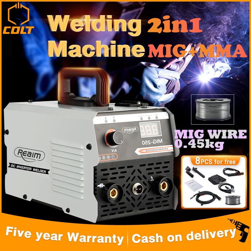 REAIM Welding Machine Japan Gasless MIG MMA 2in1 Portable Welding