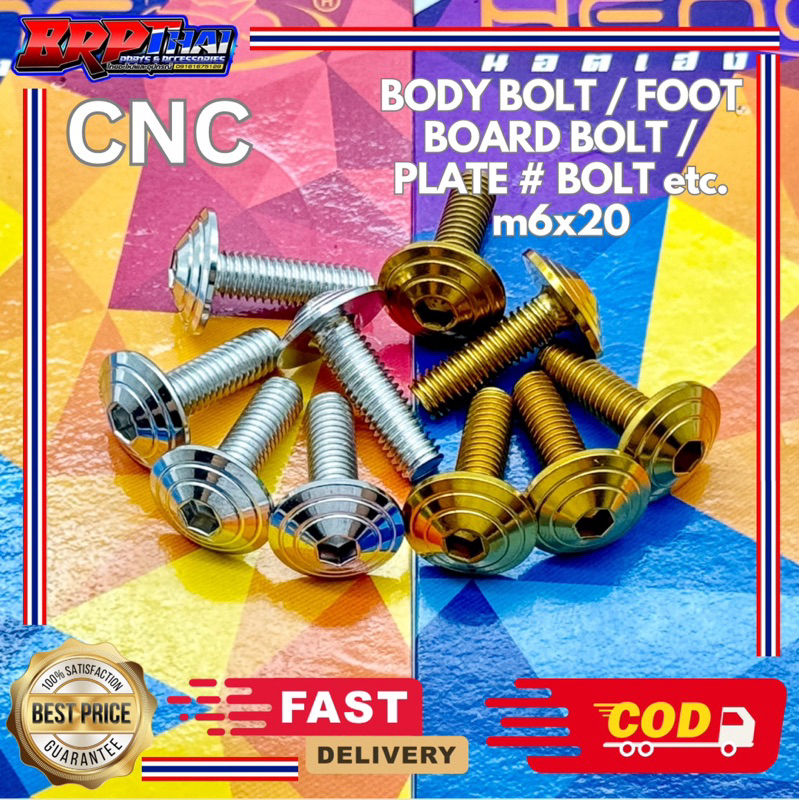 Heng Body Bolt M X Mushroom Universal Sold Per Pc Shopee