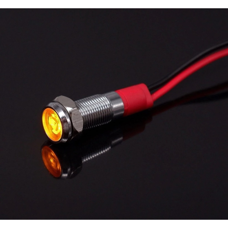 Pc Mm Led Metal Indicator Light Pilot Warning Signal Lamp V V V