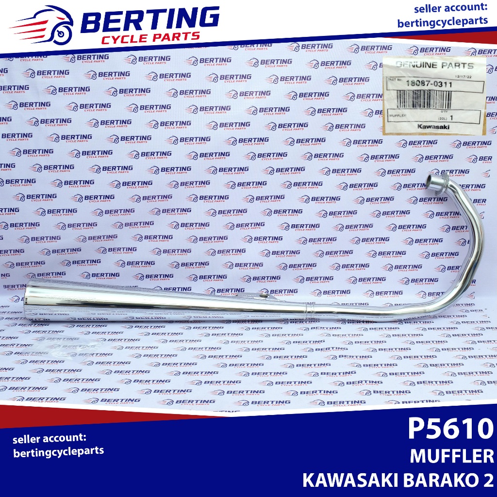 Muffler Pipe Yutaka Brand Kawasaki Barako Ii B Up To Genuine