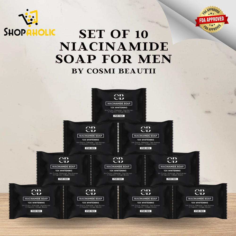 Sets Cb New Packaging Niacinamide Soap For Men X Whitening All