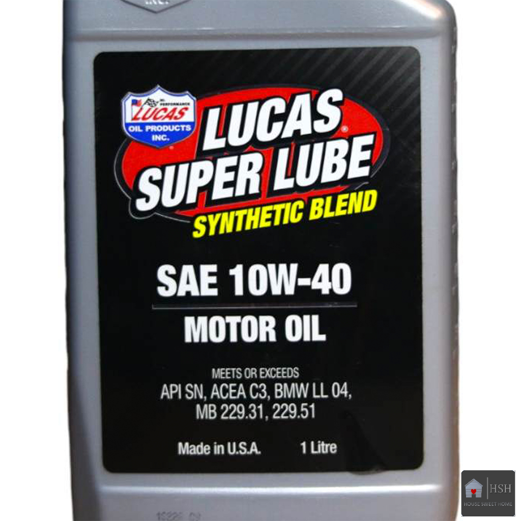 House Sweet Home Lucas Super Lube Synthetic Blend Motor Oil W Auto